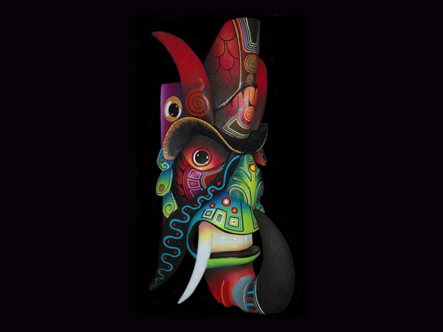 Traditional Diablo Mask 014