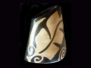 volcano-shaped vase traditional Lenca pottery Honduras
