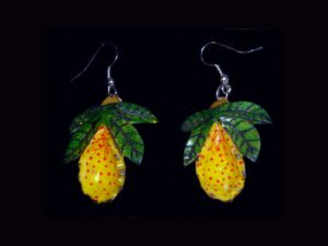 orchid earring pair